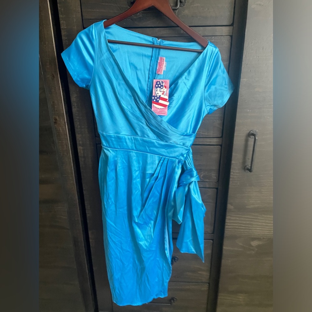 Pin Up Couture Ava style dress in Turquoise